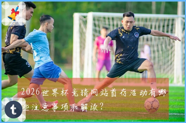2026世界杯竞猜网站首存活动有哪些注意事项和解读？